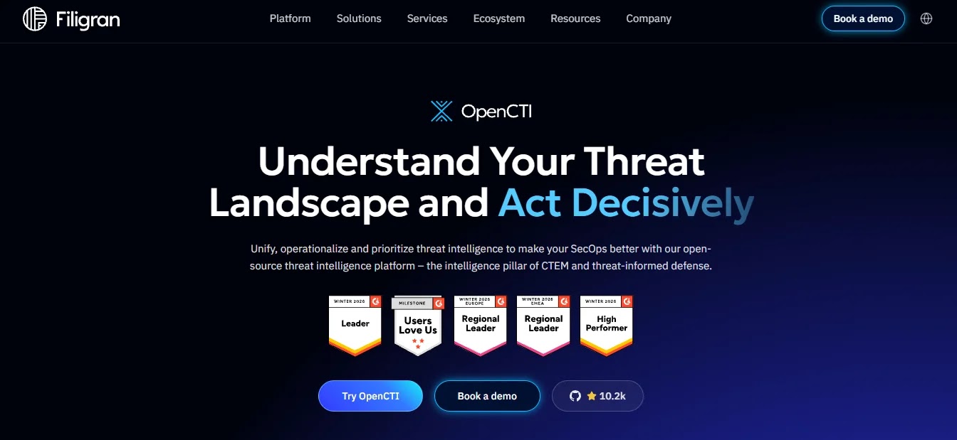 OpenCTI (Filigran) — Best Open-Source Intel Operations Platform