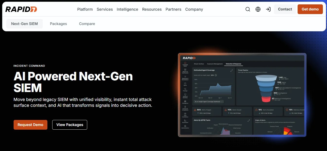 Rapid7 — Best Bundled Mid-Market UEBA