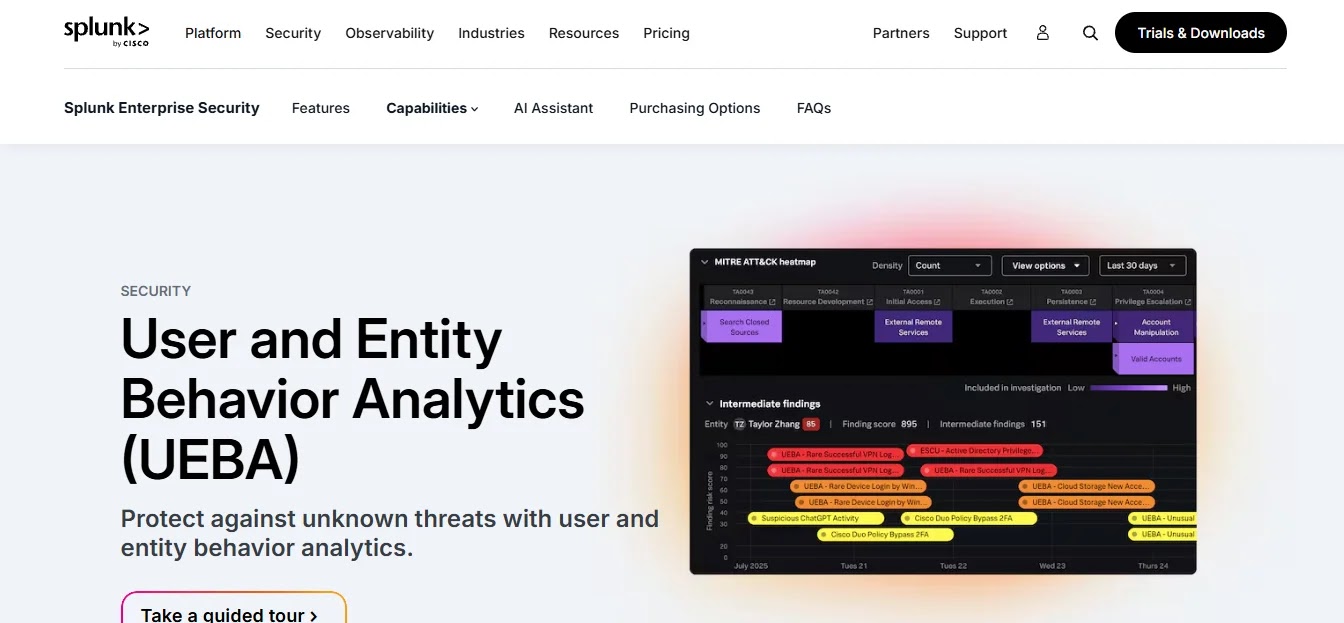 Splunk UBA — Best Splunk-Estate Behavioral Add-On
