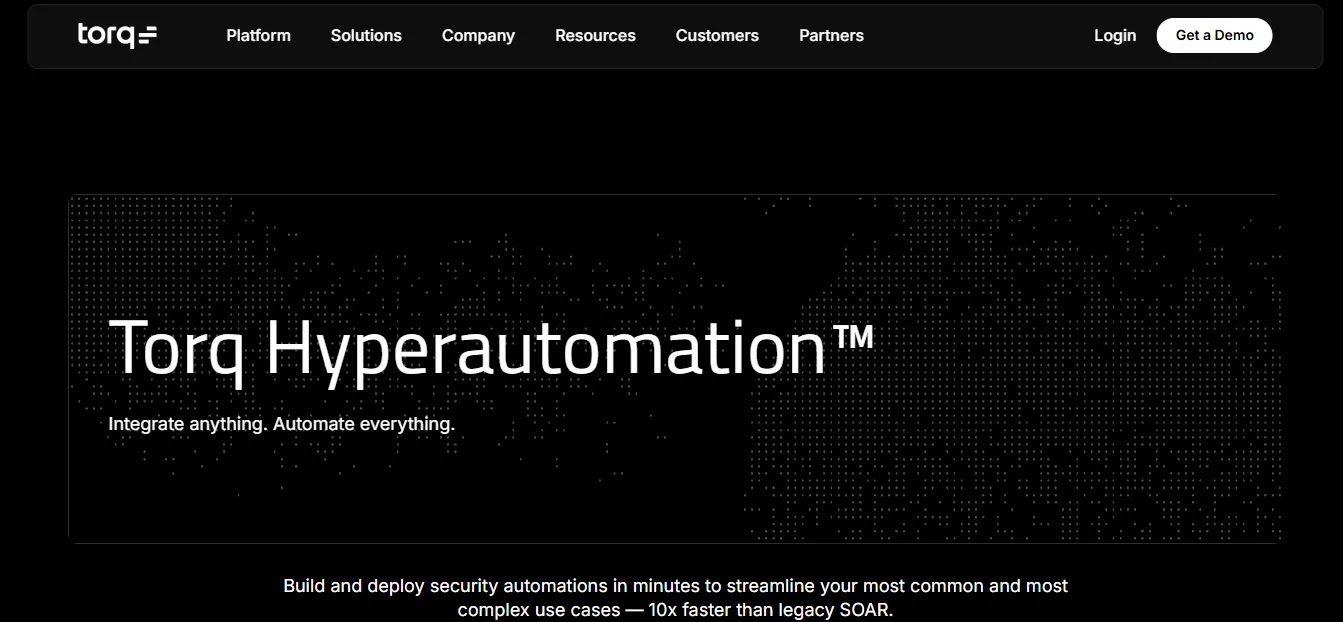 Torq — Best Agentic-AI Automation Fabric