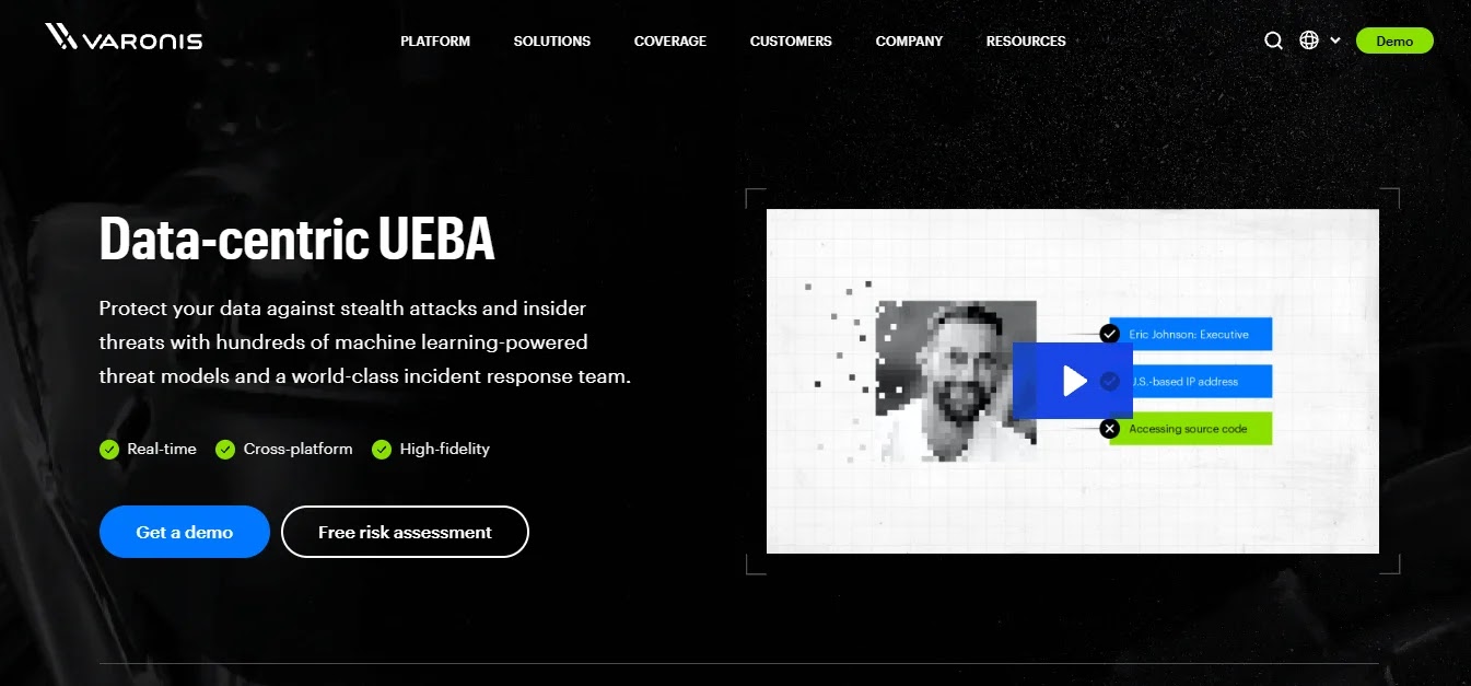 Varonis — Best Data-Centric Behavior Analytics
