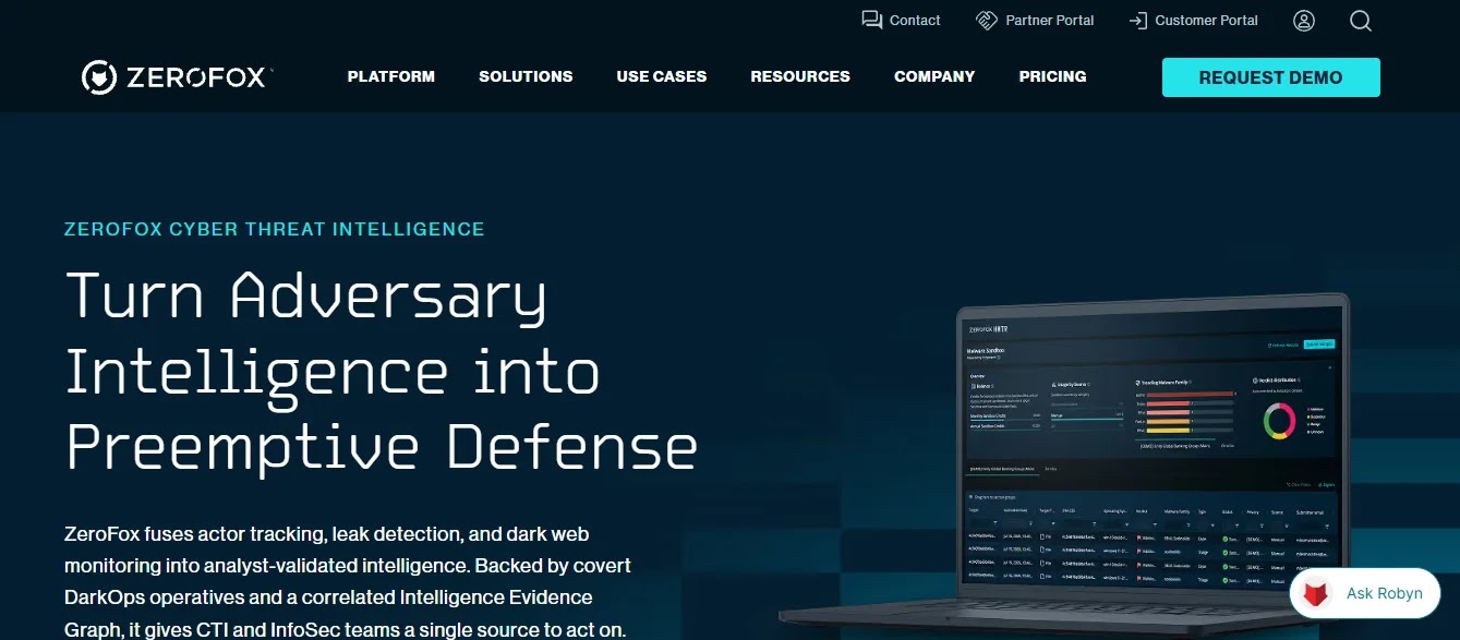ZeroFox — Best External/Brand Threat Intel